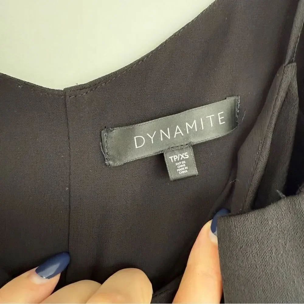 DYNAMITE | Black Slip Dress - Picture 3 of 7